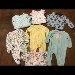 Carter's Newborn Footies with Mit Covers